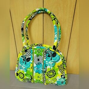 Vera Bradley Limes Up Kiss Lock Satchel